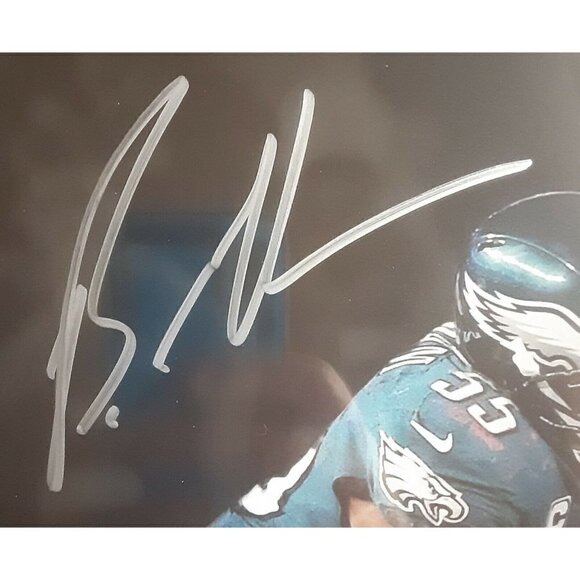 Brandon Graham Autograph Signed Eagles Super Bowl Strip Sack 16x20 Framed JSA - Picture 2 of 6